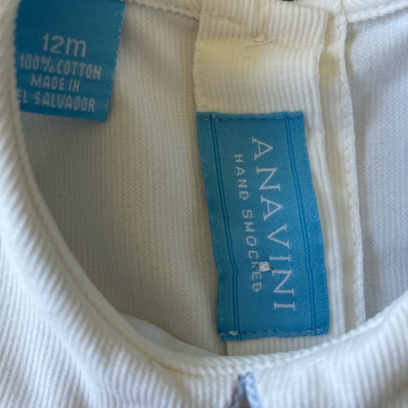 Anavini Baby Smocked Corduroy Nativity Dress - Picture 3 of 4